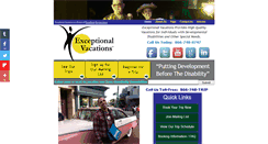 Desktop Screenshot of exceptional-vacations.com